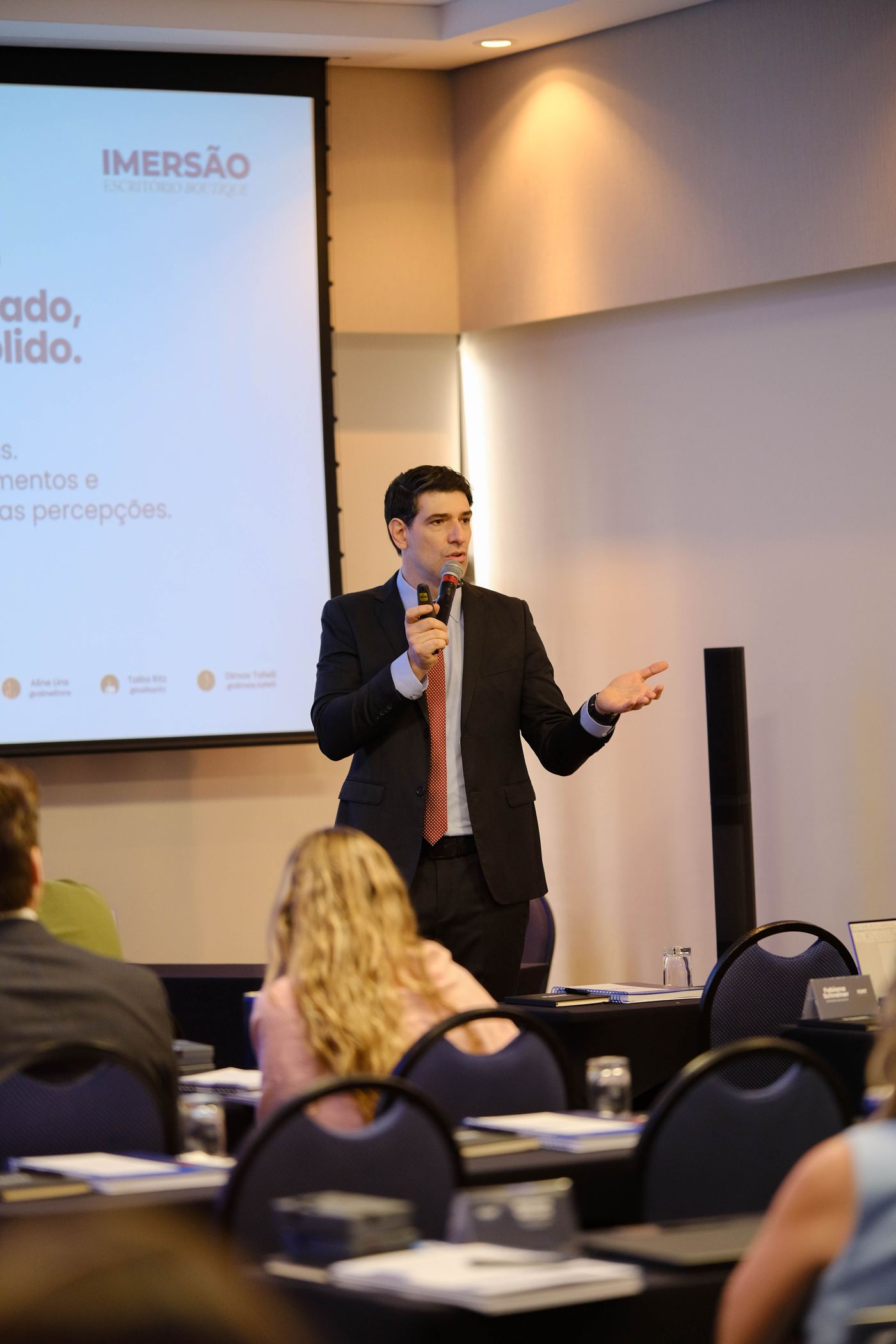 Mentores da Tríade palestrando