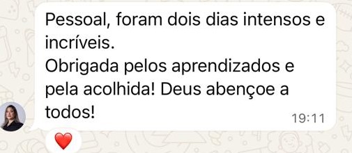 Depoimento de participante
