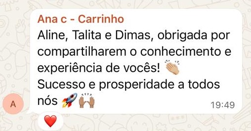 Depoimento de participante