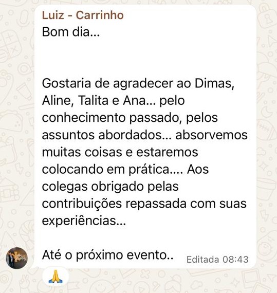 Depoimento de participante