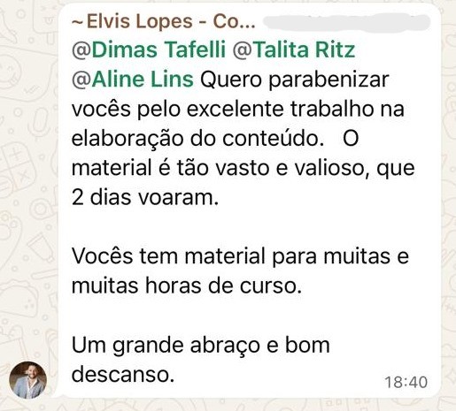 Depoimento de participante