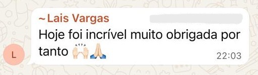Depoimento de participante