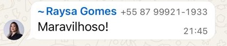 Depoimento de participante